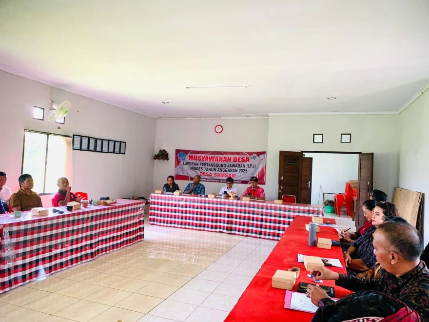 MUSYAWARAH DESA  LAPORAN PERTANGGUNG JAWABAN (LPJ) APBDES TAHUN ANGGARAN 2025